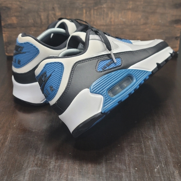 Nike Air Max 90 "Black Teal Blue" (Industrial Blue) Mens 10 New. Ships Today - Picture 8 of 12